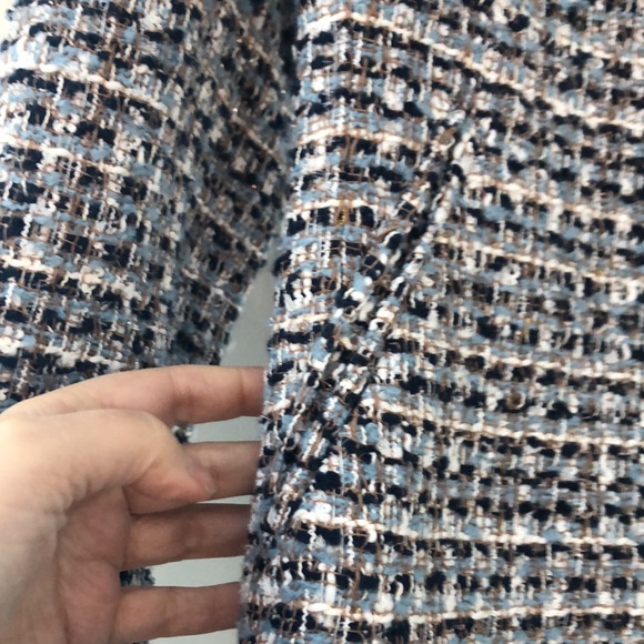 Tweed Blazer Blue w/Metallic Jacket Size 4 - Picture 4 of 7